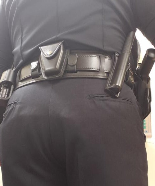 BackUpBrace Smooth Leather Back Support with Belt Keepers - BackUpBrace.com 