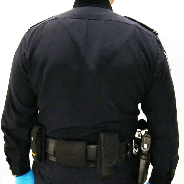 Police Rear Arm Lock Duty Belt Back Support for Police Officers | BackUpBrace – BackUpBrace.com